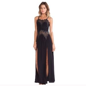 For Love and Lemons Bourbon Lace Gown Prom Casual